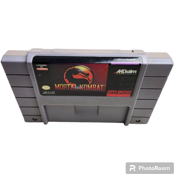 Mortal Kombat: (Super Nintendo, 1993) Original Akklaim Fighting Battle Tested - Picture 2 of 3